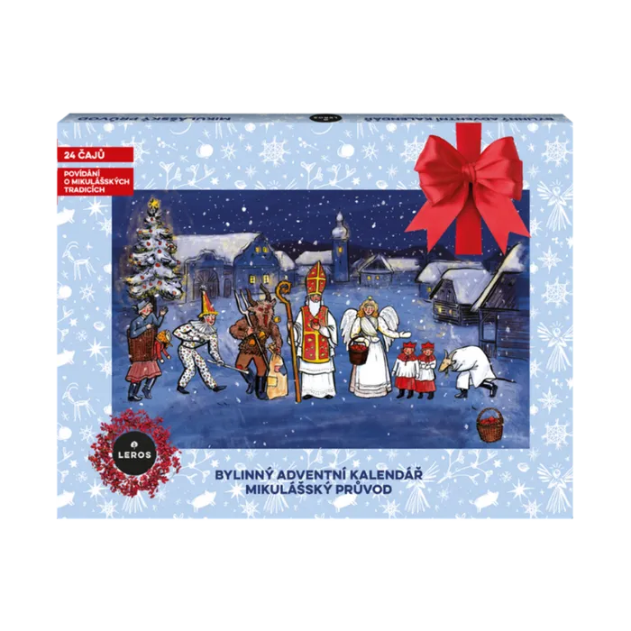 LEROS Bylinný adventní kalendář Mikulášský průvod 24 sáčků